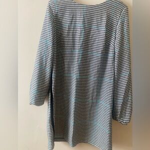 H & M houndstooth dress with black trim
